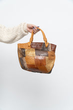 Load image into Gallery viewer, Vintage x Genuine Croc, Snakeskin Leather Patchwork Purse