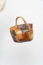 Load image into Gallery viewer, Vintage x Genuine Croc, Snakeskin Leather Patchwork Purse