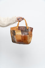 Load image into Gallery viewer, Vintage x Genuine Croc, Snakeskin Leather Patchwork Purse
