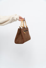 Load image into Gallery viewer, Vintage x MIO MILANO Brown Leather Bamboo Purse