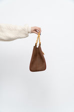Load image into Gallery viewer, Vintage x MIO MILANO Brown Leather Bamboo Purse
