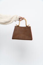 Load image into Gallery viewer, Vintage x MIO MILANO Brown Leather Bamboo Purse