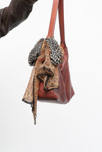 Load image into Gallery viewer, Vintage x DANIER LEATHER Silk Patterned Leopard Scarf