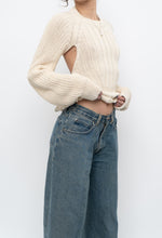 Load image into Gallery viewer, ZARA x Deadstock Cream Chunky Knit Open Back Sweater (M)