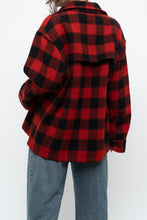 Load image into Gallery viewer, Vintage x Heavy Red Checkered Wool Jacket (XS-M)