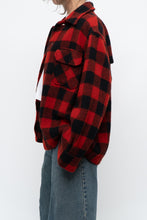 Load image into Gallery viewer, Vintage x Heavy Red Checkered Wool Jacket (XS-M)