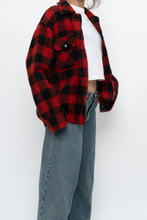 Load image into Gallery viewer, Vintage x Heavy Red Checkered Wool Jacket (XS-M)