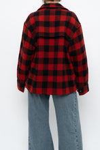 Load image into Gallery viewer, Vintage x Heavy Red Checkered Wool Jacket (XS-M)