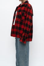 Load image into Gallery viewer, Vintage x Heavy Red Checkered Wool Jacket (XS-M)