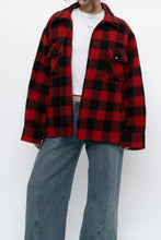 Load image into Gallery viewer, Vintage x Heavy Red Checkered Wool Jacket (XS-M)