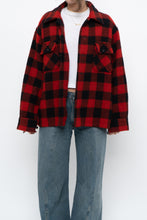 Load image into Gallery viewer, Vintage x Heavy Red Checkered Wool Jacket (XS-M)