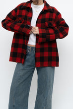 Load image into Gallery viewer, Vintage x Heavy Red Checkered Wool Jacket (XS-M)