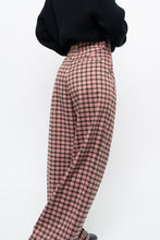 Load image into Gallery viewer, FRNCH PARIS x Pink Plaid Baggy High Waist Pant (S)