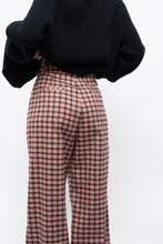 Load image into Gallery viewer, FRNCH PARIS x Pink Plaid Baggy High Waist Pant (S)