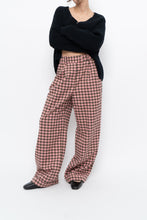 Load image into Gallery viewer, FRNCH PARIS x Pink Plaid Baggy High Waist Pant (S)