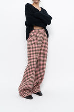 Load image into Gallery viewer, FRNCH PARIS x Pink Plaid Baggy High Waist Pant (S)