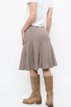 Load image into Gallery viewer, Vintage x Burgundy Pleated Wool-blend Midi Skirt (S, M)