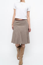 Load image into Gallery viewer, Vintage x Burgundy Pleated Wool-blend Midi Skirt (S, M)