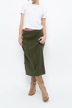 Load image into Gallery viewer, Vintage x Made in Italy x Green Cableknit Midi Skirt (S)