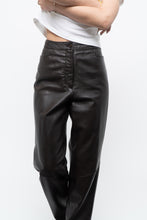 Load image into Gallery viewer, Vintage x Dark Brown Butter Leather Panelled Pant (M, L)