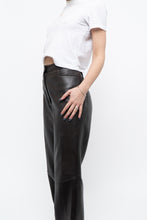 Load image into Gallery viewer, Vintage x Dark Brown Butter Leather Panelled Pant (M, L)