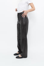 Load image into Gallery viewer, Vintage x Dark Brown Butter Leather Panelled Pant (M, L)