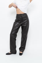 Load image into Gallery viewer, Vintage x Dark Brown Butter Leather Panelled Pant (M, L)