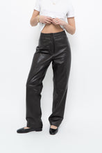 Load image into Gallery viewer, Vintage x Dark Brown Butter Leather Panelled Pant (M, L)