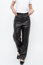 Load image into Gallery viewer, Vintage x Dark Brown Butter Leather Panelled Pant (M, L)