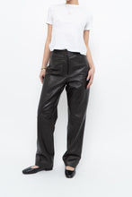 Load image into Gallery viewer, Vintage x Dark Brown Butter Leather Panelled Pant (M, L)