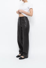 Load image into Gallery viewer, Vintage x Dark Brown Butter Leather Panelled Pant (M, L)