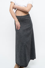 Load image into Gallery viewer, Vintage x Made in USA x RALPH LAUREN Heathered Grey Wool Maxi Skirt (XS)