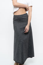 Load image into Gallery viewer, Vintage x Made in USA x RALPH LAUREN Heathered Grey Wool Maxi Skirt (XS)