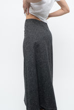 Load image into Gallery viewer, Vintage x Made in USA x RALPH LAUREN Heathered Grey Wool Maxi Skirt (XS)