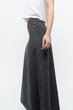 Load image into Gallery viewer, Vintage x Made in USA x RALPH LAUREN Heathered Grey Wool Maxi Skirt (XS)
