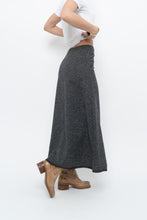 Load image into Gallery viewer, Vintage x Made in USA x RALPH LAUREN Heathered Grey Wool Maxi Skirt (XS)