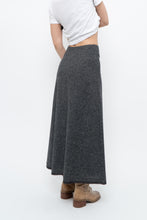 Load image into Gallery viewer, Vintage x Made in USA x RALPH LAUREN Heathered Grey Wool Maxi Skirt (XS)
