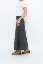 Load image into Gallery viewer, Vintage x Made in USA x RALPH LAUREN Heathered Grey Wool Maxi Skirt (XS)