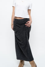 Load image into Gallery viewer, Vintage x Made in Canada x Charcoal Heathered Knit Maxi Skirt (M, L)