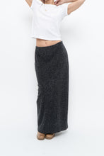 Load image into Gallery viewer, Vintage x Made in Canada x Charcoal Heathered Knit Maxi Skirt (M, L)