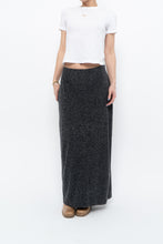 Load image into Gallery viewer, Vintage x Made in Canada x Charcoal Heathered Knit Maxi Skirt (M, L)