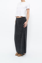 Load image into Gallery viewer, Vintage x Made in Canada x Charcoal Heathered Knit Maxi Skirt (M, L)