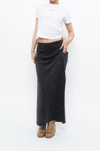 Load image into Gallery viewer, Vintage x Made in Canada x Charcoal Knit Maxi Skirt (M)