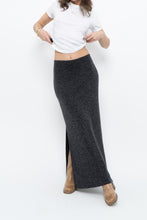Load image into Gallery viewer, Vintage x Made in Canada x Charcoal Knit Maxi Skirt (M)