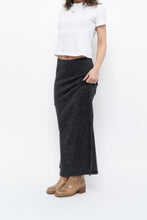 Load image into Gallery viewer, Vintage x Made in Canada x Charcoal Knit Maxi Skirt (M)