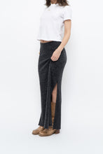 Load image into Gallery viewer, Vintage x Made in Canada x Charcoal Knit Maxi Skirt (M)