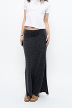 Load image into Gallery viewer, Vintage x Made in Canada x Charcoal Knit Maxi Skirt (M)