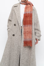 Load image into Gallery viewer, Vintage x Orange Plaid Mohair Scarf