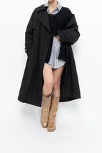 Load image into Gallery viewer, Vintage x Black Cotton-blend Trench Coat (S-L)