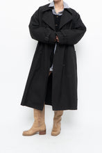 Load image into Gallery viewer, Vintage x Black Cotton-blend Trench Coat (S-L)